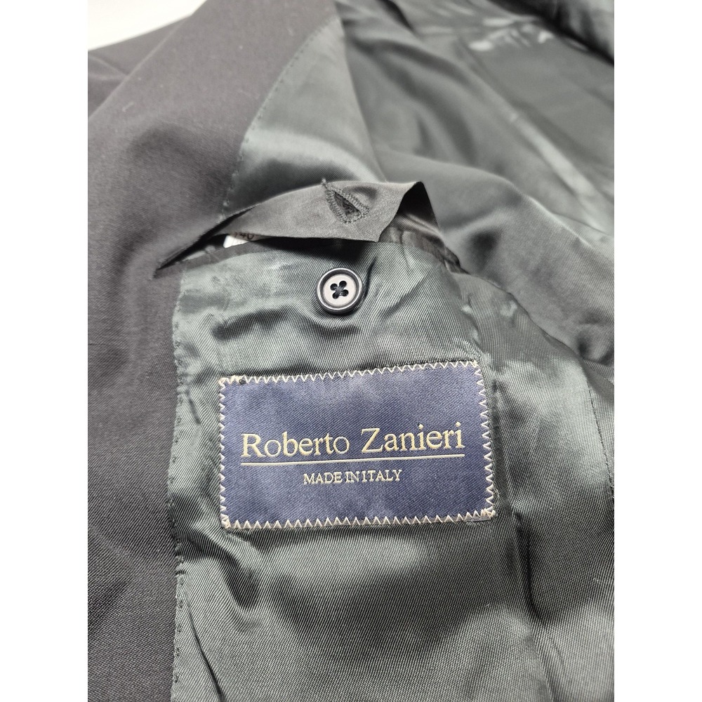 Roberto Zanieri Blazer Mens 40L Super 100s Wool Made In Italy Jacket NWT Reda - Picture 8 of 14